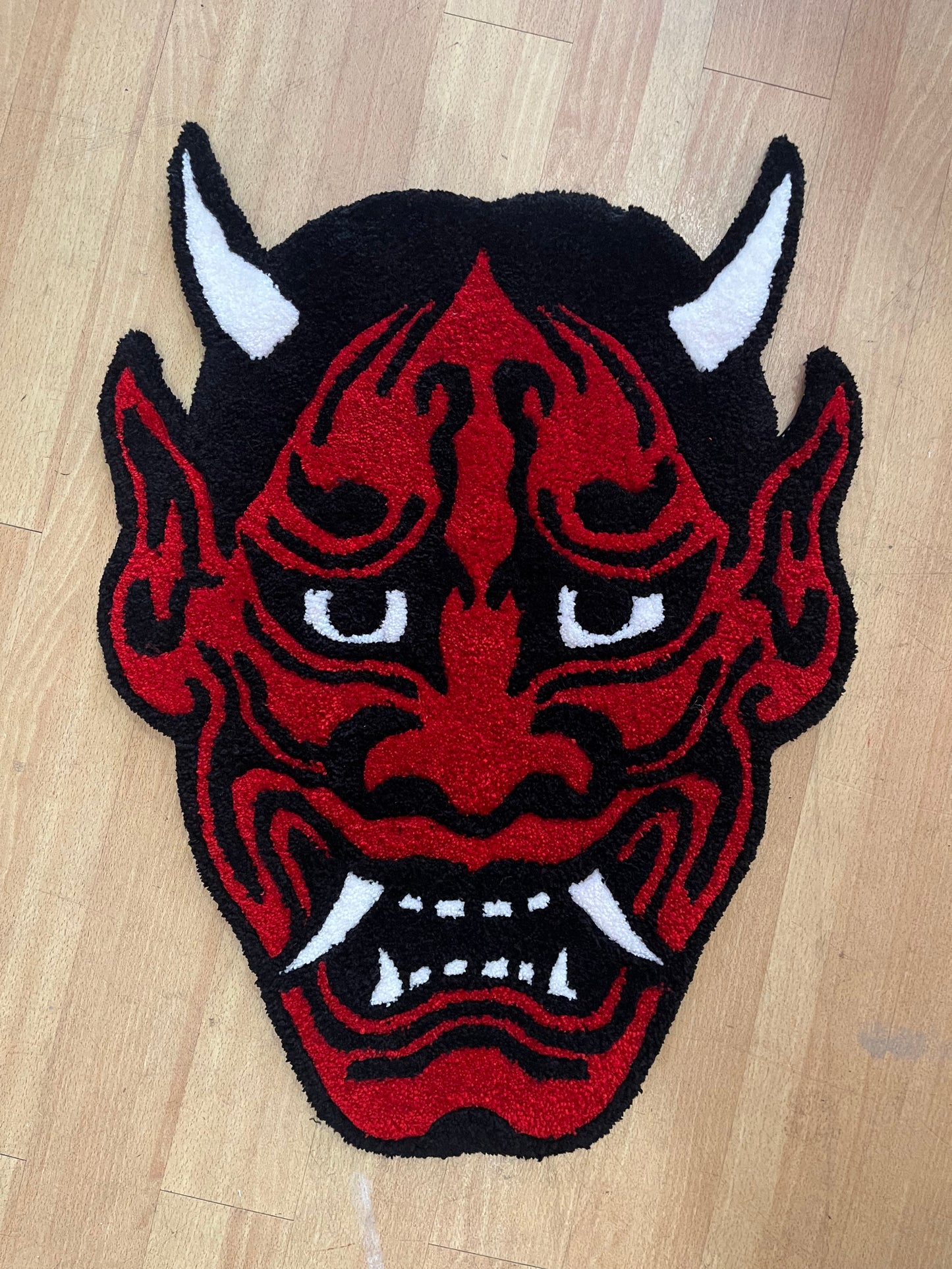 Oni Mask rug