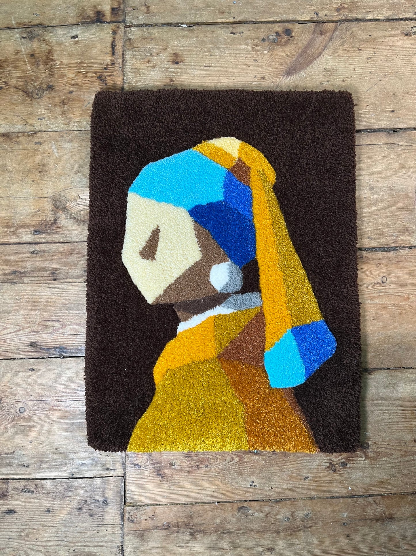 Girl with a pearl earring rug