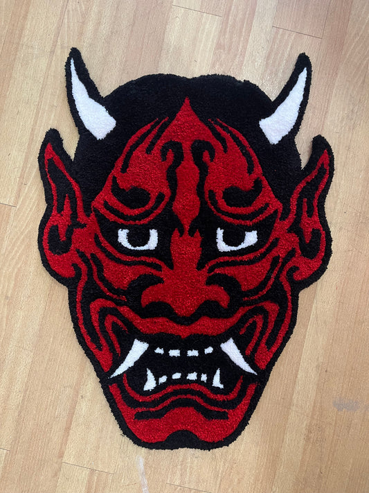 Oni Mask rug